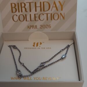 Bomb Party April Necklace-- Long Double Layered